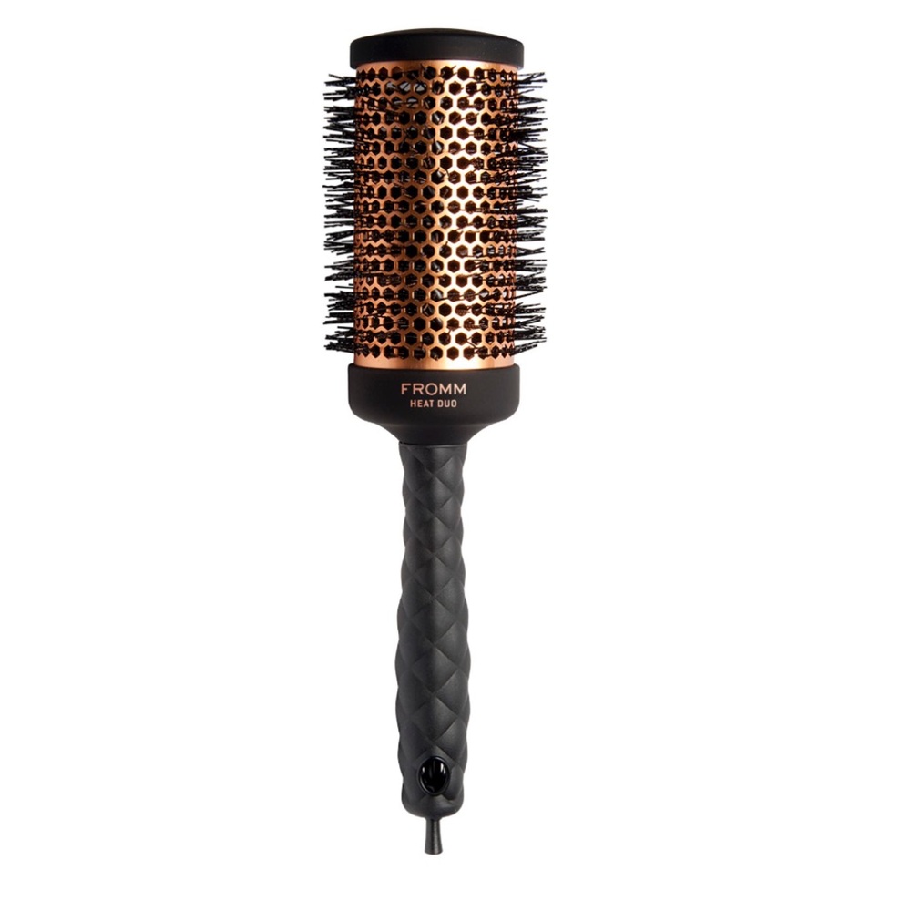 Heat Duo Copper Round Brush for Hairsryling